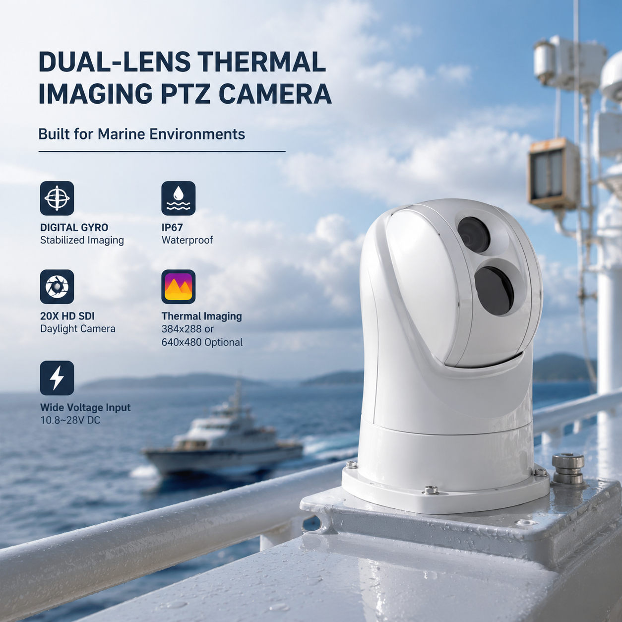 Thermal PTZ Cameras Thermal PTZ Cameras