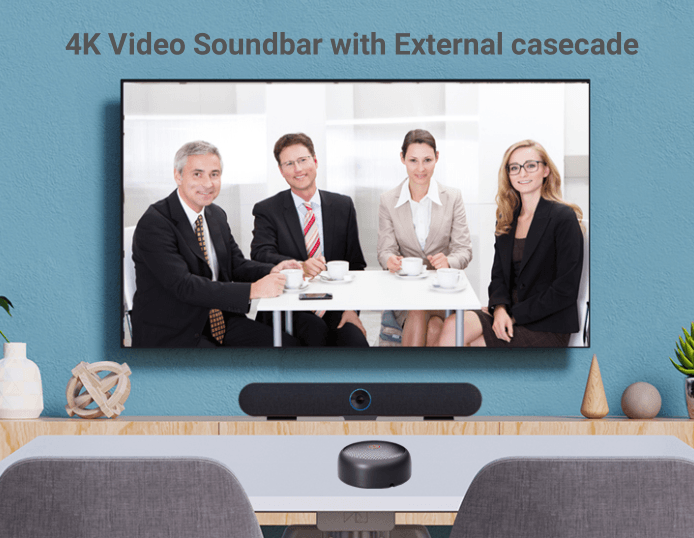 4K Video Soundbar with External Cascade Release