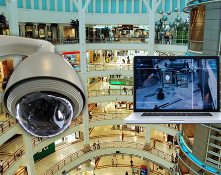 WINSAFE Surveillance Security Camera in Shopping Mall
